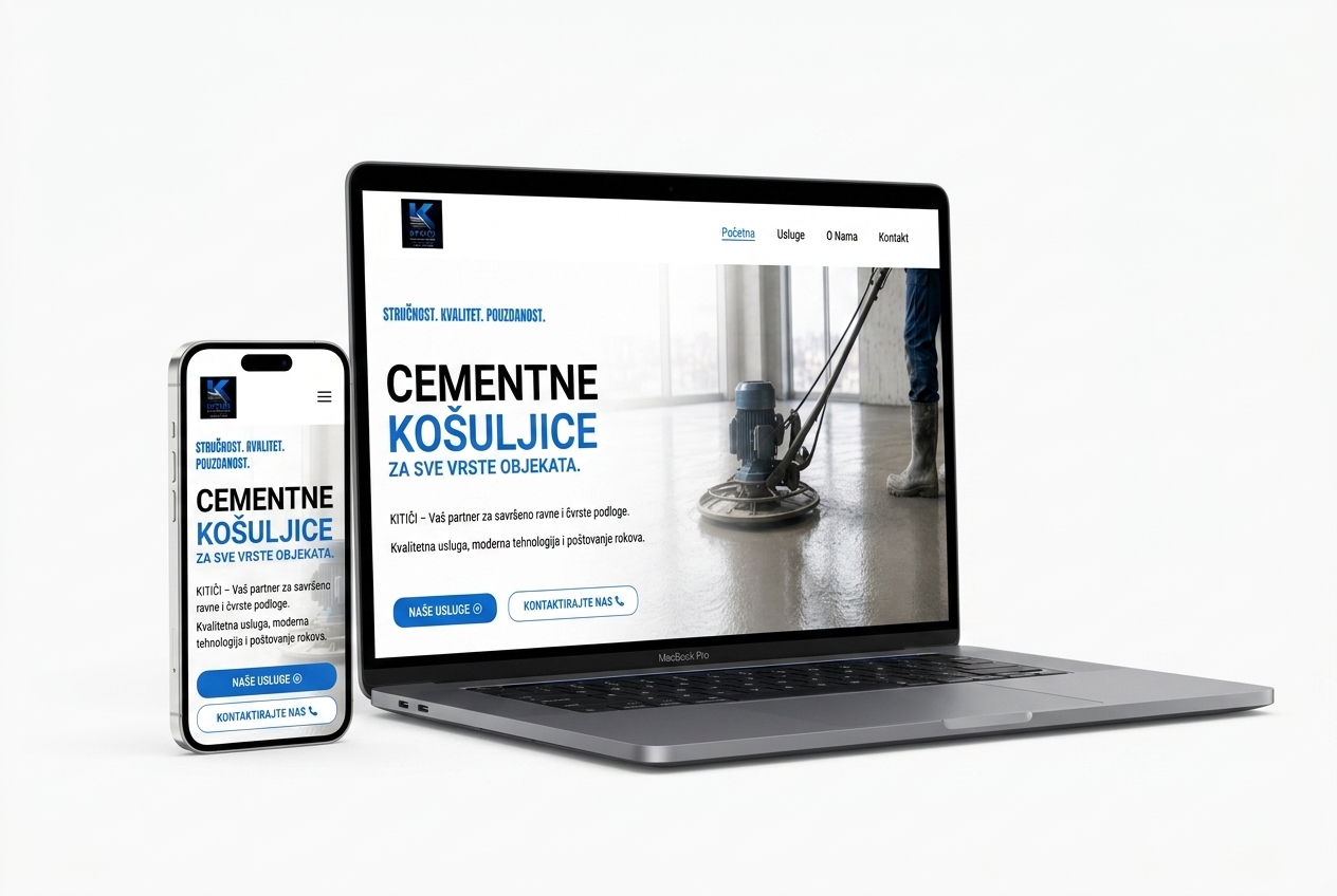 Mašinska izrada cementnih košuljica Kitići
